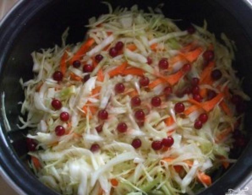 Рецепт квашеной капусты с клюквой и морковью. Капуста квашеная с клюквой